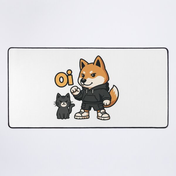 Item preview, Oi Streetwear Shiba Inu And Black Cat designed and sold by a575642903.