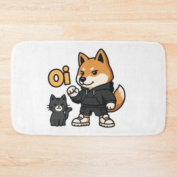 Item preview, Oi Streetwear Shiba Inu And Black Cat designed and sold by a575642903.
