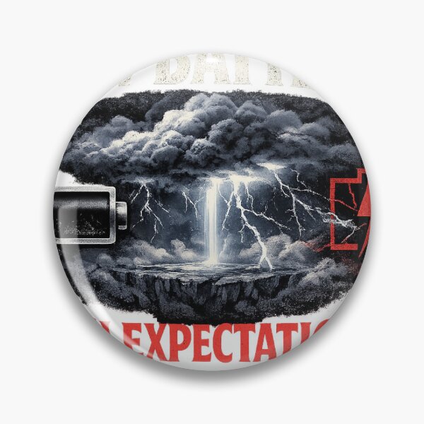 Item preview, Low Battery High Expectations – Funny 1% Battery Storm Streetwear T-Shirt designed and sold by ROHIT DHAMECHA.