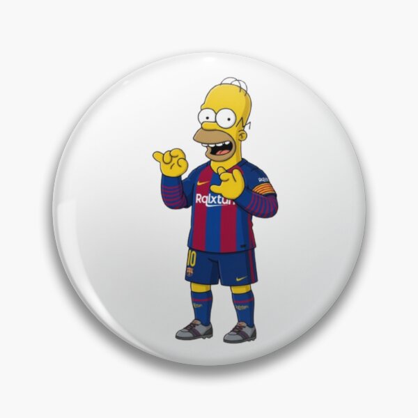 Item preview, Homer Simpson FC Barcelona Number 10 Fan Art designed and sold by annaarthk.