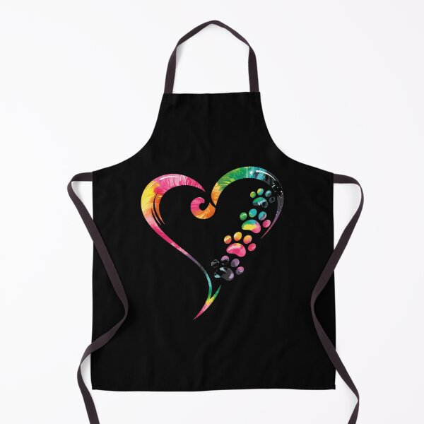 Item preview, Heart Paw Print Tie Dye Art designed and sold by GiaoCalonas.
