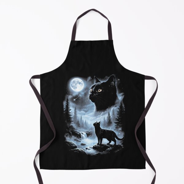 Item preview, Black Cat Howling At Moon 9039S Retro designed and sold by ChaosColorCo.