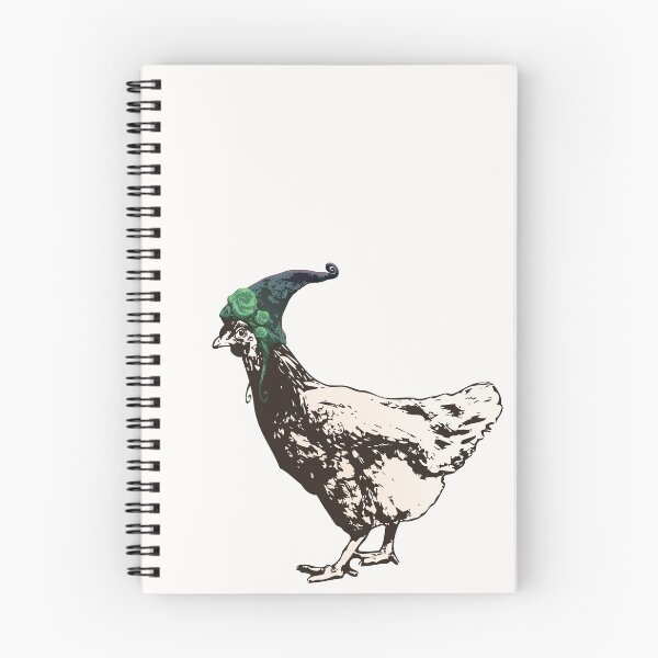 Item preview, I'll Be Your Pixie Chicken - Sepia Chicken Wearing A Hat designed and sold by LittleMissTyne.