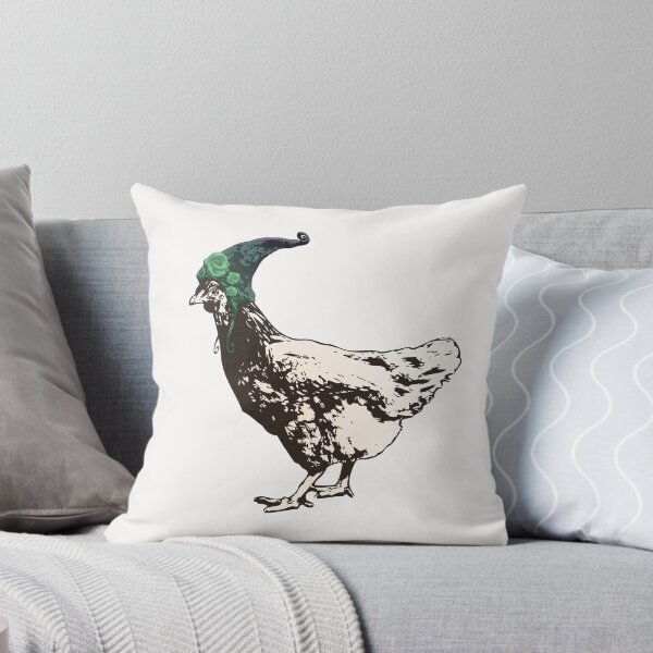 Item preview, I'll Be Your Pixie Chicken - Sepia Chicken Wearing A Hat designed and sold by LittleMissTyne.
