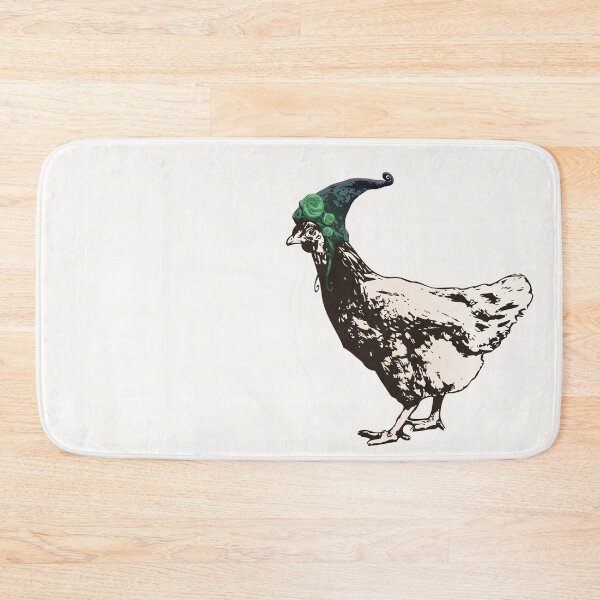 Item preview, I'll Be Your Pixie Chicken - Sepia Chicken Wearing A Hat designed and sold by LittleMissTyne.