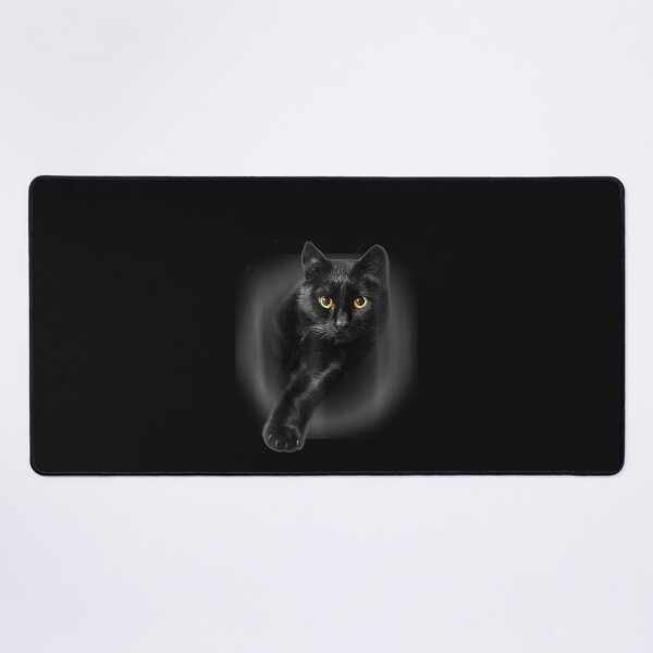 Item preview, Black Cat Yellow Eyes T-Shirt Cats Tee designed and sold by ChaosColorCo.