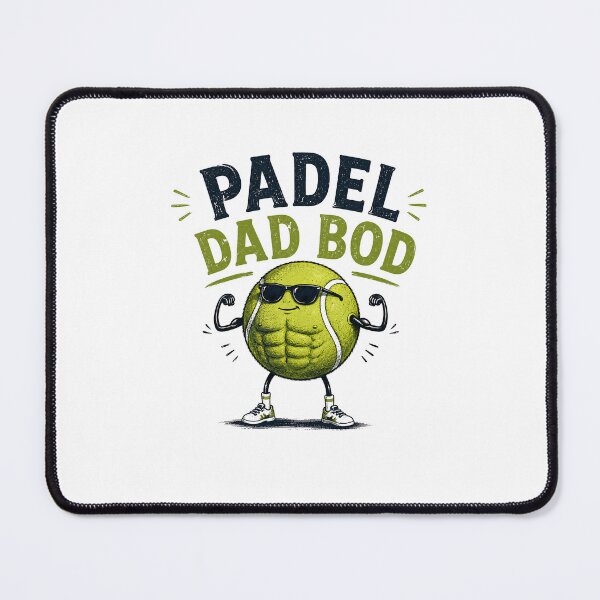 Item preview, Padel Dad Bod | Funny Padel Shirt designed and sold by Rikas-art.