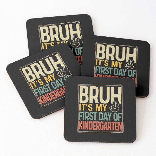 Item preview, Bruh Its My First Day of Kindergarten Back to School Boy Kid T-Shirt designed and sold by ChockletBoy.