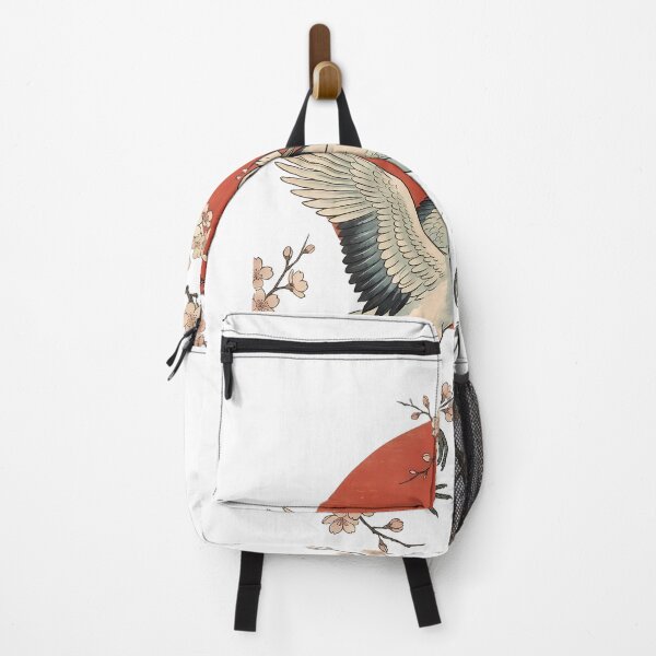 Item preview, Japanese Crane Dance Cherry Blossom Sun Art designed and sold by BobbyTee Merch.