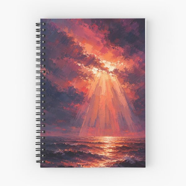 Item preview, Crimson Light Over the Stormy Sea designed and sold by Rahma-yehia23.