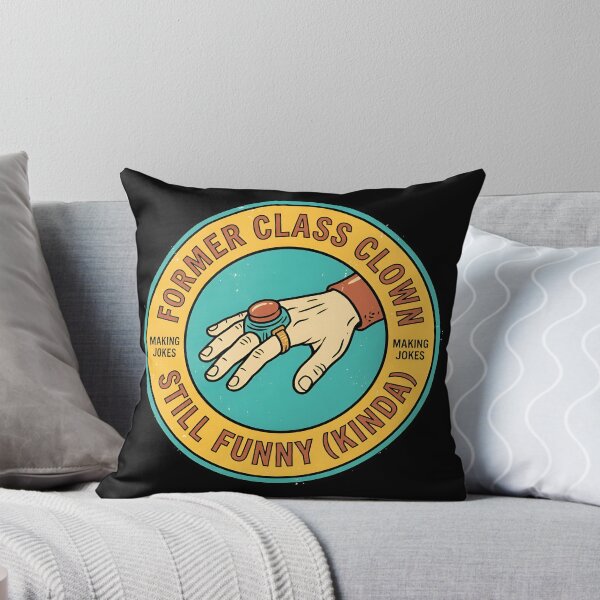 Item preview, Former Class Clown Still Funny Vintage Badge designed and sold by DuckOddity.
