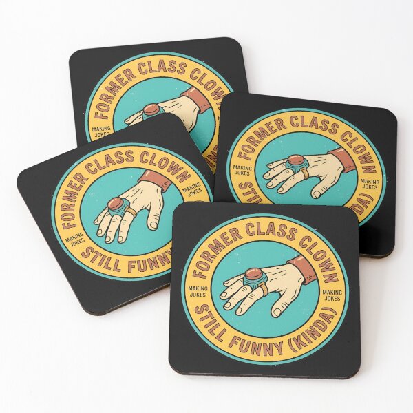 Item preview, Former Class Clown Still Funny Vintage Badge designed and sold by DuckOddity.