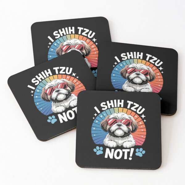Item preview, I Shih Tzu Not Dog Sunglasses Retro Sunset designed and sold by GiaoCalonas.