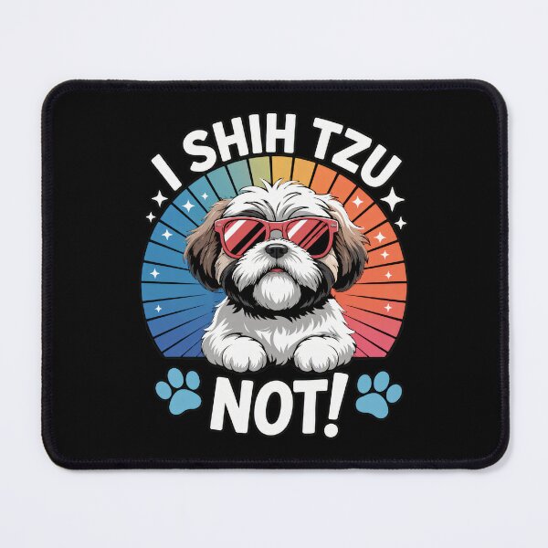 Item preview, I Shih Tzu Not Dog Sunglasses Retro Sunset designed and sold by GiaoCalonas.