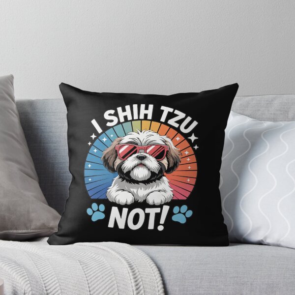 Item preview, I Shih Tzu Not Dog Sunglasses Retro Sunset designed and sold by GiaoCalonas.