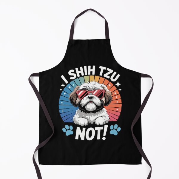 Item preview, I Shih Tzu Not Dog Sunglasses Retro Sunset designed and sold by GiaoCalonas.