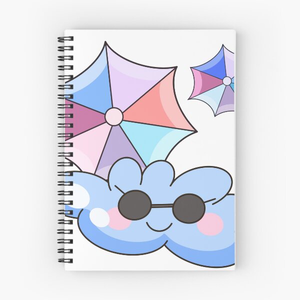 Item preview, Cute Hand Drawn Cloud Pastel Umbrella designed and sold by Porpor Artwork.