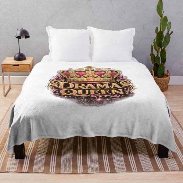 Item preview, Drama Queen Crown Pink & Gold Jeweled Queen Design designed and sold by Jack W Art.