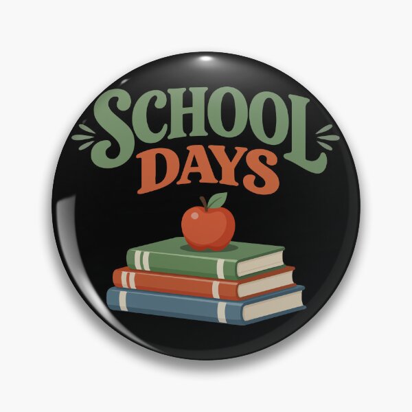 Item preview, School Days Books & Apple – Classroom Gift designed and sold by stylishdzign.