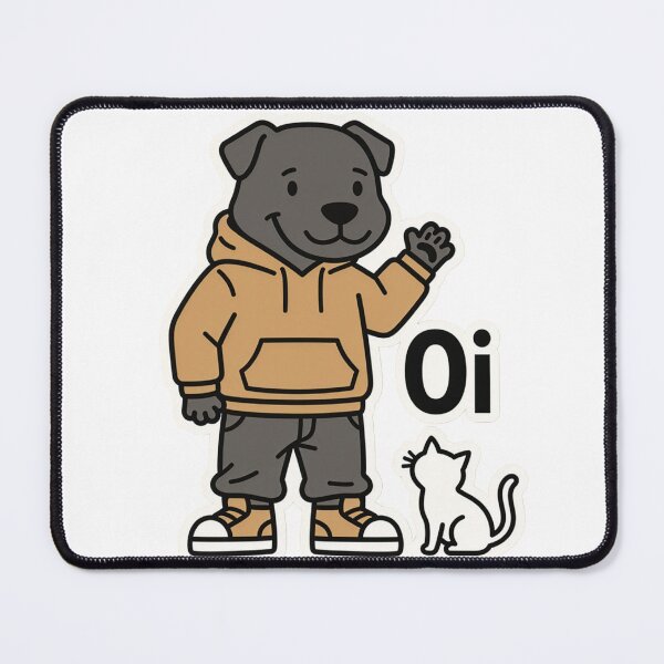 Item preview, Oi Streetwear Gray Dog And White Cat designed and sold by a575642903.