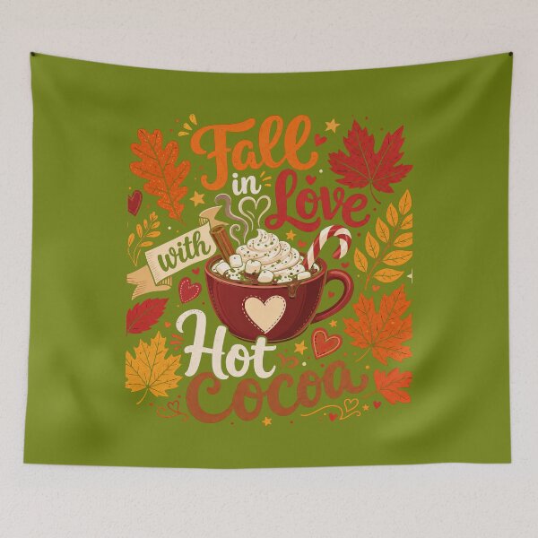 Item preview, Fall in Love with Hot Cocoa designed and sold by Pixel-Lair.