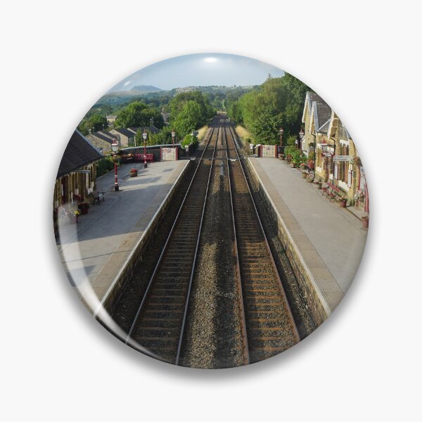 Item preview, Historic Settle Railway Station in the Yorkshire Dales designed and sold by ArtworkNorth.