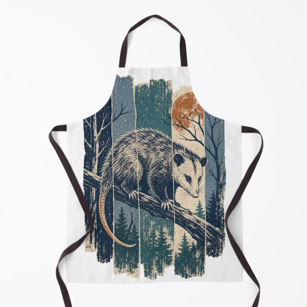 Item preview, Opossum in the Moonlit Woods Wild Animal Wildlife Art designed and sold by VisualArtsOasis.