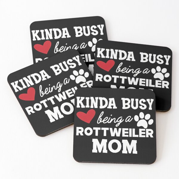 Item preview, Kinda Busy Being a Rottweiler Mom Heart Paw Design designed and sold by GiaoCalonas.