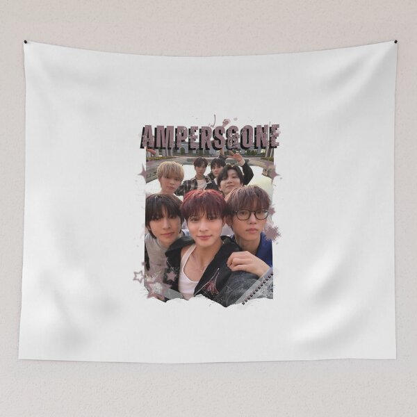 Item preview, AMPERS&ONEe Global KPOP Boy Group Black and White Collage Digital Art Portrait designed and sold by AJUNICE STUDIO.