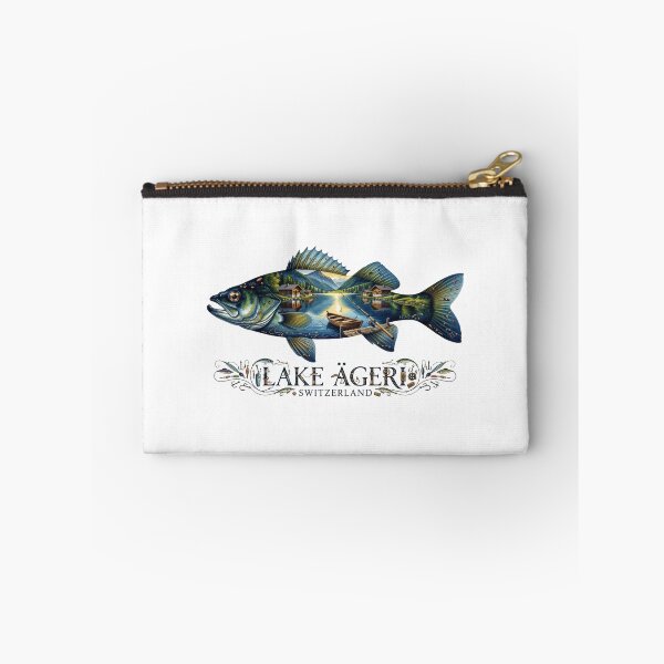 Item preview, Lake Aegeri Switzerland Fishing Sticker designed and sold by Imaginarium of Chaos falcon88 .