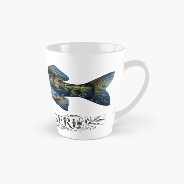 Item preview, Lake Aegeri Switzerland Fishing Sticker designed and sold by Imaginarium of Chaos falcon88 .