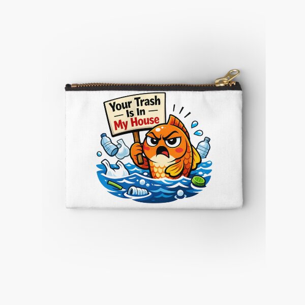 Item preview, Angry Fish Protecting Ocean From Plastic Pollution designed and sold by Nuvoro Eco Awareness.