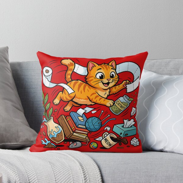 Item preview, Orange Cat Chaos designed and sold by TheOctopusArt.