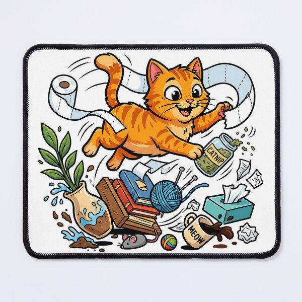 Item preview, Orange Cat Chaos designed and sold by TheOctopusArt.