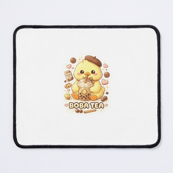 Item preview, Cute Boba Tea Duck Kawaii Sticker designed and sold by Vexo P.