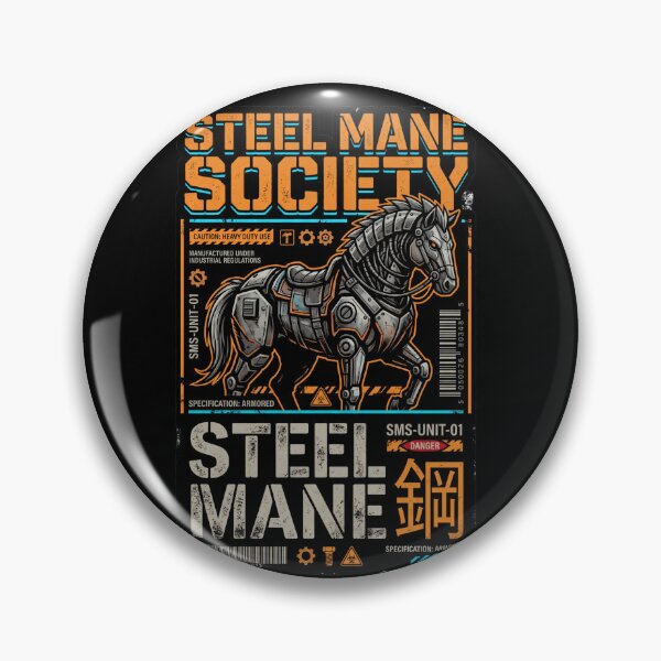 Item preview, Steel Mane Society Mecha Horse — Cyberpunk Armored Stallion v3 designed and sold by CornishPixiPony.