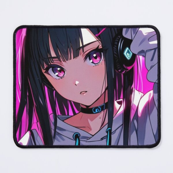 Item preview, Neon Anime DJ Girl | Cyberpunk Music Vibes designed and sold by AnimDream .