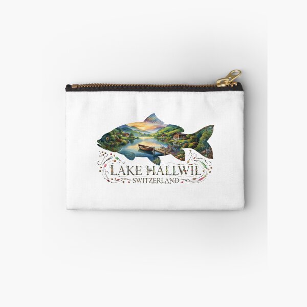 Item preview, Lake Hallwil Switzerland Fishing Sticker designed and sold by Imaginarium of Chaos falcon88 .