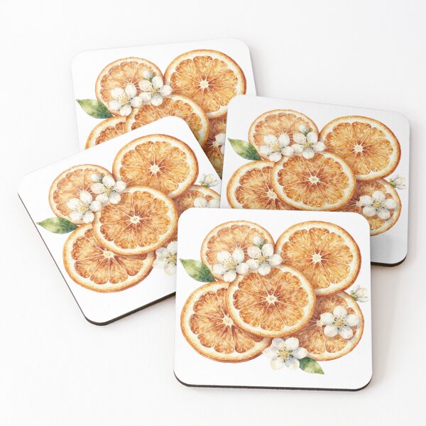 Item preview, christmas orange flowers and slices designed and sold by WildArtIT.