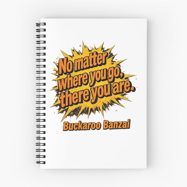 Item preview, No Matter Where You Go, There You Are – Buckaroo Banzai designed and sold by Bad-Ink Factory.