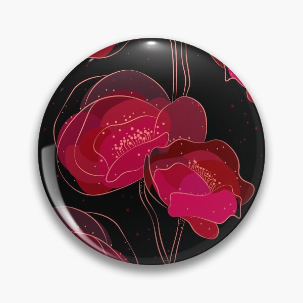 Item preview, Moody Dark Red Poppy Flowers Seamless Pattern designed and sold by chriswo-design.