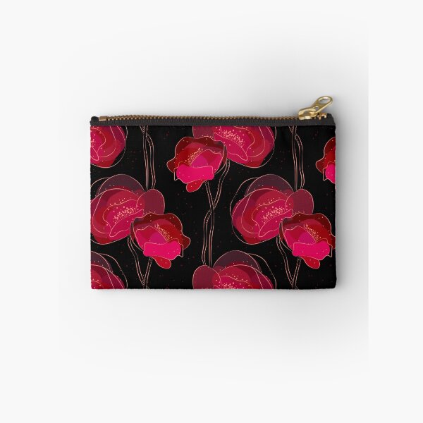 Item preview, Moody Dark Red Poppy Flowers Seamless Pattern designed and sold by chriswo-design.