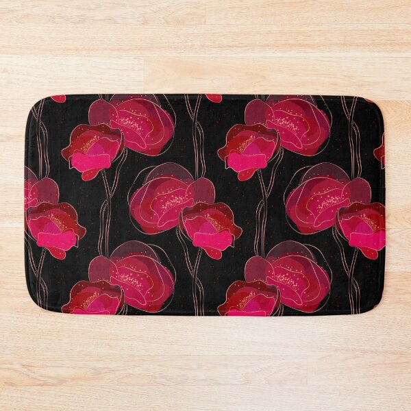 Item preview, Moody Dark Red Poppy Flowers Seamless Pattern designed and sold by chriswo-design.