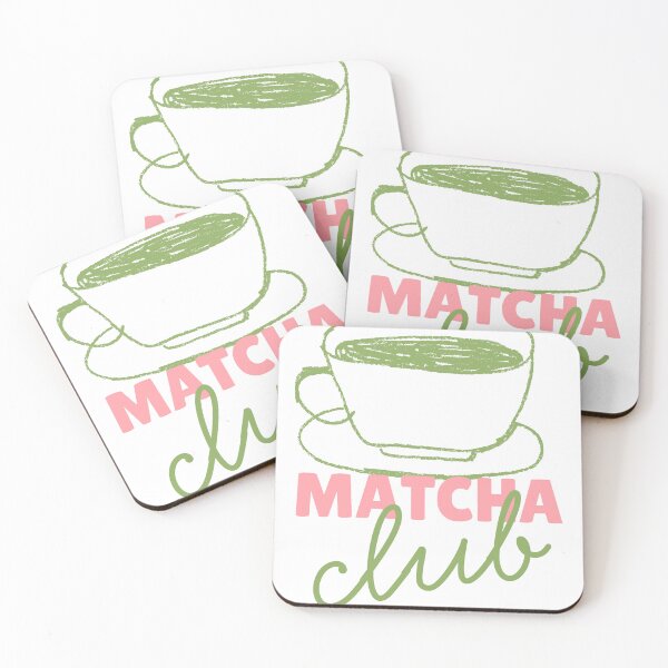 Item preview, matcha club green tea illustration designed and sold by introvertarts.