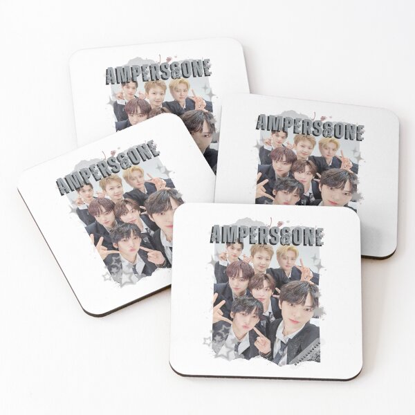 Item preview, AMPERS&ONEe Global KPOP Boy Group Black and White Collage Digital Art Portrait designed and sold by AJUNICE STUDIO.