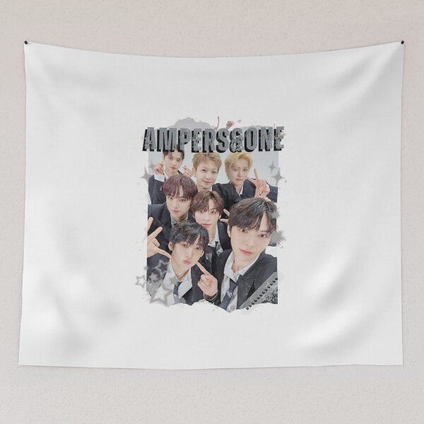 Item preview, AMPERS&ONEe Global KPOP Boy Group Black and White Collage Digital Art Portrait designed and sold by AJUNICE STUDIO.