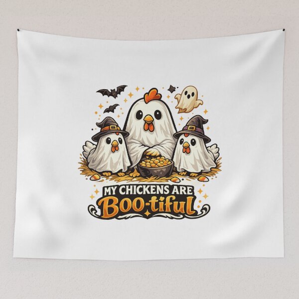 Item preview, My Chickens Are Boo-tiful – Funny Halloween Chicken Shirt | Cute Ghost Chicken Design designed and sold by AydenWorld.