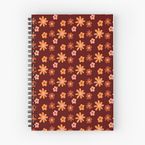 Item preview, Red & Orange Retro Flowers designed and sold by Erdmindesigns.