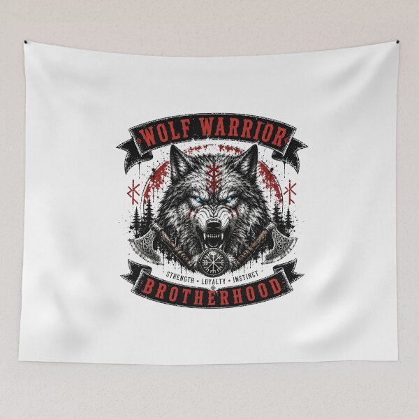 Item preview, Wolf Warrior Brotherhood – Norse Wolf | Viking Berserker designed and sold by Bizon2910.