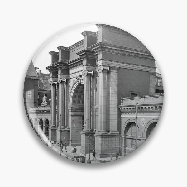 Item preview, North Union Station, Boston - 1905 Train Station black and white vintage fine art photograph designed and sold by Astrid Arkhangelsky.